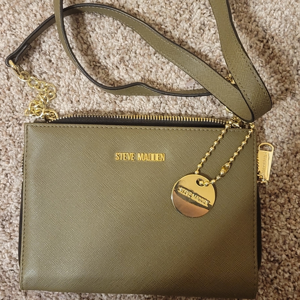Black and army green like new Steve Madden crossbody